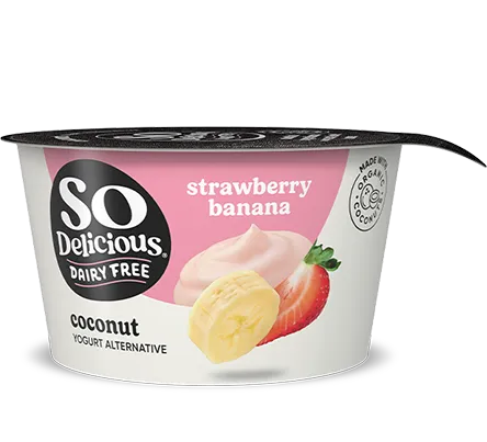 Strawberry Banana Coconutmilk Yogurt