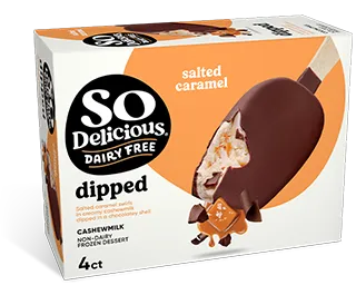 Dipped Salted Caramel Bars with Cashewmilk