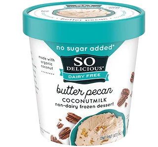 So Delicious Coconut Milk Pint - Butter Pecan (No Sugar Added)