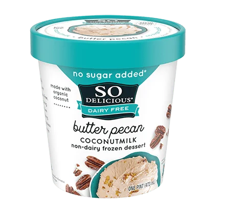 So Delicious Coconut Milk Pint - Butter Pecan (No Sugar Added)