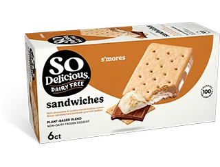 So Delicious Dairy Free Plant-based Blend Blend Smores Dessert Sandwich