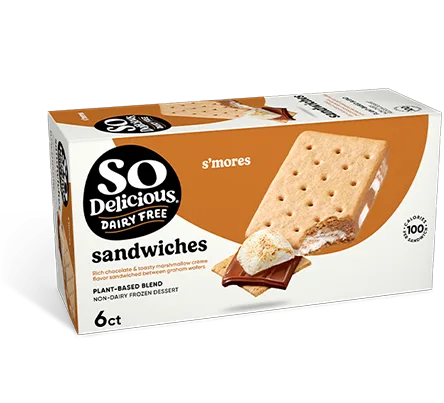 So Delicious Dairy Free Plant-based Blend Blend Smores Dessert Sandwich