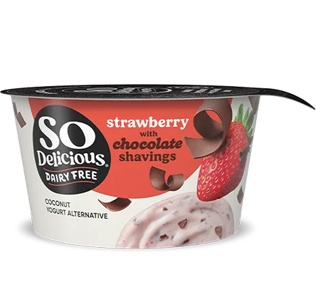 So Delicious Dairy Free Strawberry with Chocolate Shavings Coconut Yogurt Alternative
