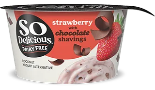 So Delicious Dairy Free Strawberry with Chocolate Shavings Coconut Yogurt Alternative