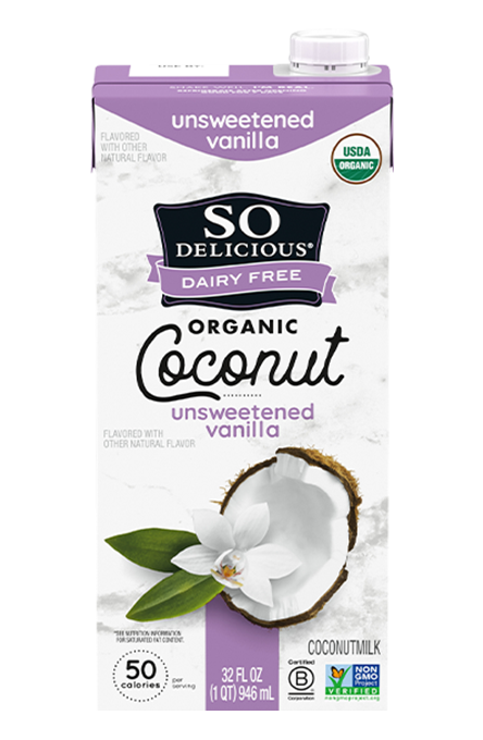 So Delicious Dairy Free UHT Unsweetened Coconut Milk, 1 Quart