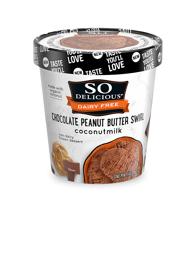Chocolate Peanut Butter Swirl Coconutmilk Frozen Dessert