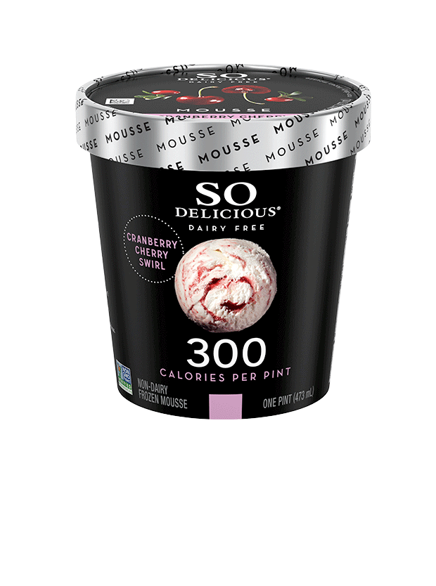 Coconutmilk Cranberry Cherry Mousse