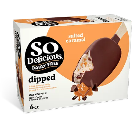 Dipped Salted Caramel Bars with Cashewmilk