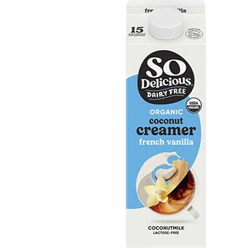 So Delicious Dairy-Free french vanilla creamer in 32oz.