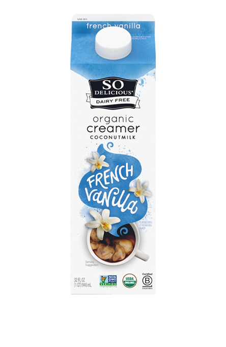 So Delicious Dairy-Free french vanilla creamer in 32oz.