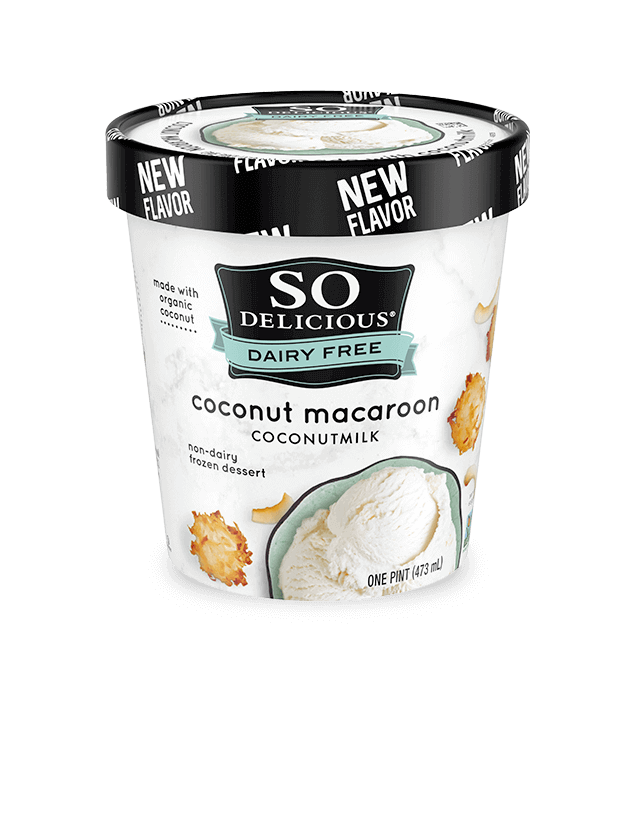 Coconut Macaroon Coconutmilk Frozen Dessert