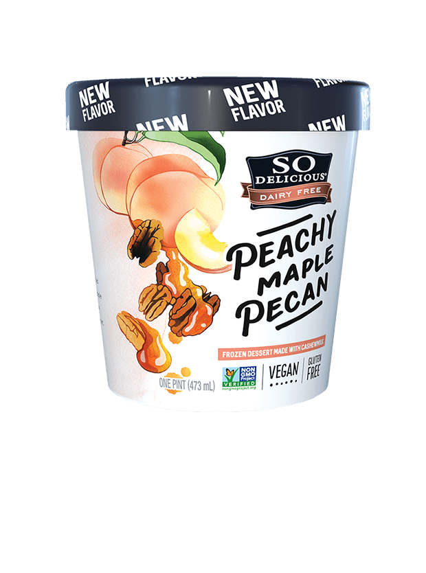 Peachy Maple Pecan Cashewmilk Frozen Dessert