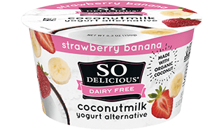 Strawberry Banana Coconutmilk Yogurt