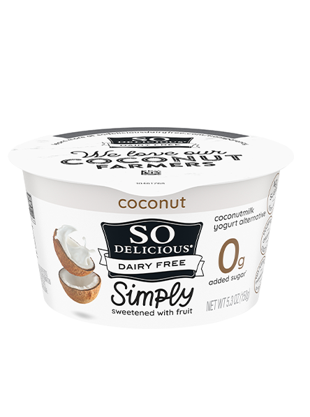 No added sugar coconut yogurt alternative from So Delicious Dairy-Free