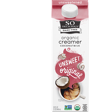 So Delicious Unsweet Original Dairy-Free Coconut Creamer in 32oz.