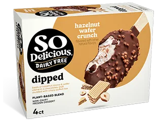 So Delicious Dairy Free Wondermilk Hazelnut Wafer Crunch Dipped Bars