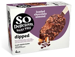 So Delicious Dairy Free Wondermilk Loaded Chocolate Almond Dipped Bars