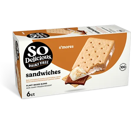 So Delicious Dairy Free Wondermilk Blend Smores Dessert Sandwich